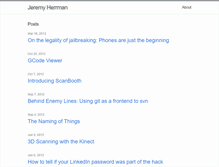 Tablet Screenshot of jherrm.com